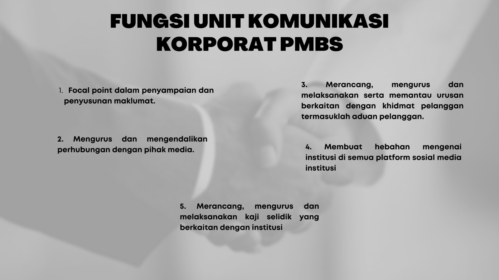 Carta Organisasi Unit Komunikasi Korporat 2024